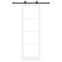 Puerta Deslizante con Juego de Hardware 'ORKDAL'Blanca 78x232 cm, Puerta Interior con Vidrio 'ORKDAL'Blanca 78x232x4 cm von ,...