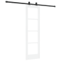 Puerta Deslizante con Hardware 'ORKDAL'Blanca 61x198.5 cm, Puerta Interior con Cristal 'ORKDAL'Blanca 61x198.5x4 cm by , Door...