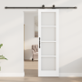 Puerta Deslizante con Hardware 'ORKDAL'Blanca 61x198.5 cm, Puerta Interior con Cristal 'ORKDAL'Blanca 61x198.5x4 cm by , Door...