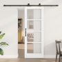 Puerta Deslizante con herrajes ORKDAL Blanca 73.5x198.5 cm, Puerta Interior con vidrio ORKDAL Blanca 73.5x198.5x4 cm by , Doo...