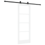 Puerta Deslizante con herrajes ORKDAL Blanca 73.5x198.5 cm, Puerta Interior con vidrio ORKDAL Blanca 73.5x198.5x4 cm by , Doo...