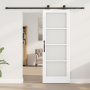 Puerta Deslizante con herrajes ORKDAL Blanca 73.5x198.5 cm, Puerta Interior con vidrio ORKDAL Blanca 73.5x198.5x4 cm by , Doo...
