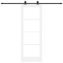 Puerta Deslizante con herrajes ORKDAL Blanca 73.5x198.5 cm, Puerta Interior con vidrio ORKDAL Blanca 73.5x198.5x4 cm by , Doo...