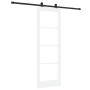 Puerta Deslizante con Juego de Herrajes 'ORKDAL'Blanca 73.5x211 cm, Puerta Interior con Cristal 'ORKDAL'Blanca 73.5x211x4 cm ...