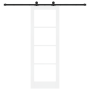 Puerta Deslizante con Juego de Herrajes 'ORKDAL'Blanca 73.5x211 cm, Puerta Interior con Cristal 'ORKDAL'Blanca 73.5x211x4 cm ...