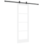 Puerta Deslizante con Juego de Herrajes 'ORKDAL'Blanca 73.5x211 cm, Puerta Interior con Cristal 'ORKDAL'Blanca 73.5x211x4 cm ...