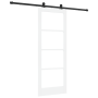 Puerta Corredera con Juego de Herrajes 'ORKDAL'Blanca 78x202 cm, Puerta Interior con Vidrio 'ORKDAL'Blanca 78x202x4 cm by , D...