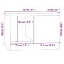 White plywood coffee table 50x50x36 cm by vidaXL, Coffee table - Ref: Foro24-811340, Price: 45,47 €, Discount: %