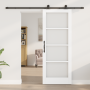 Puerta Corredera con Juego de Herrajes 'ORKDAL'Blanca 78x202 cm, Puerta Interior con Vidrio 'ORKDAL'Blanca 78x202x4 cm by , D...