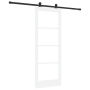 Puerta Corredera con Juego de Herrajes 'ORKDAL'Blanca 78x202 cm, Puerta Interior con Vidrio 'ORKDAL'Blanca 78x202x4 cm by , D...