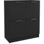 Black plywood sideboard 60x30x70 cm by vidaXL, Sideboards - Ref: Foro24-811098, Price: 66,89 €, Discount: %