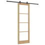 Puerta Deslizante con Hardware 'ORKDAL'78x232 cm, Puerta Interior con Vidrio 'ORKDAL'78x232x4 cm Madera de Pino Sólida by , D...