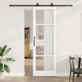 Puerta Deslizante con Herrajes 'ORKDAL'Blanca