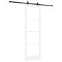 Puerta Deslizante con Herrajes 'ORKDAL'Blanca 78x232 cm, Puerta Interior con Vidrio 'ORKDAL'Blanca 78x232x4 cm by , Doors for...
