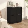 Black plywood sideboard 60x30x70 cm by vidaXL, Sideboards - Ref: Foro24-811098, Price: 66,89 €, Discount: %