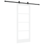 Puerta deslizante  con conjunto de herrajes 'ORKDAL'Blanca 83x202 cm, Puerta interior  con vidrio 'ORKDAL'Blanca 83x202x4 cm | Foro24.es | Tu tienda online para hogar, jardín y más Foro24.es