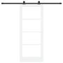 Puerta deslizante  con conjunto de herrajes 'ORKDAL'Blanca 83x202 cm, Puerta interior  con vidrio 'ORKDAL'Blanca 83x202x4 cm | Foro24.es | Tu tienda online para hogar, jardín y más Foro24.es