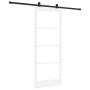 Puerta deslizante  con conjunto de herrajes 'ORKDAL'Blanca 83x202 cm, Puerta interior  con vidrio 'ORKDAL'Blanca 83x202x4 cm | Foro24.es | Tu tienda online para hogar, jardín y más Foro24.es