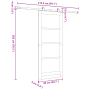 Puerta deslizante  con conjunto de herrajes 'ORKDAL'Blanca 83x202 cm, Puerta interior  con vidrio 'ORKDAL'Blanca 83x202x4 cm | Foro24.es | Tu tienda online para hogar, jardín y más Foro24.es