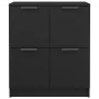 Black plywood sideboard 60x30x70 cm by vidaXL, Sideboards - Ref: Foro24-811098, Price: 66,89 €, Discount: %