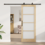 Puerta corrediza con herrajes 'ORKDAL'83x211 cm, Puerta interior con cristal 'ORKDAL'83x211x4 cm de pino macizo von , Türen f...