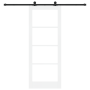 Puerta Corrediza con kit de hardware 'ORKDAL'Blanca 83x211 cm, Puerta interior con vidrio 'ORKDAL'Blanca 83x211x4 cm von , Tü...