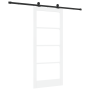 Puerta Deslizante con set de hardware 'ORKDAL'Blanca 86x198.5 cm, Puerta Interior con vidrio 'ORKDAL'Blanca 86x198.5x4 cm von...