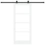 Puerta Deslizante con set de hardware 'ORKDAL'Blanca 86x198.5 cm, Puerta Interior con vidrio 'ORKDAL'Blanca 86x198.5x4 cm von...