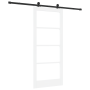 Puerta Deslizante con set de hardware 'ORKDAL'Blanca 86x198.5 cm, Puerta Interior con vidrio 'ORKDAL'Blanca 86x198.5x4 cm von...