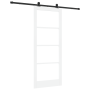 Puerta Corrediza con Juego de Herrajes "ORKDAL" Blanca 86x211 cm, Puerta Interior con Vidrio "ORKDAL" Blanca 86x211x4 cm von ...