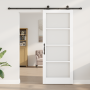 Puerta Corrediza con Juego de Herrajes "ORKDAL" Blanca 86x211 cm, Puerta Interior con Vidrio "ORKDAL" Blanca 86x211x4 cm von ...