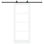 Puerta Corrediza con Juego de Herrajes "ORKDAL" Blanca 86x211 cm, Puerta Interior con Vidrio "ORKDAL" Blanca 86x211x4 cm von ...