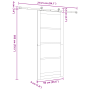 Puerta Deslizante  con Juego de Accesorios 'ORKDAL'Blanca 93x211 cm, Puerta Interior  con Vidrio 'ORKDAL'Blanca 93x211x4 cm | Foro24.es | Tu tienda online para hogar, jardín y más Foro24.es