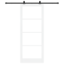 Puerta Deslizante con Juego de Hardware 'ORKDAL'Blanca 93x232 cm, Puerta Interior con Vidrio 'ORKDAL'Blanca 93x232x4 cm by , ...