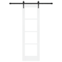 Puerta Deslizante con Juego de Hardware 'ORKDAL'Blanca 61x198.5 cm, Puerta Interior con Vidrio 'ORKDAL'Blanca 61x198.5x4 cm v...