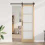 Puerta deslizante con hardware 'ORKDAL'78x232 cm, Puerta interior con cristal 'ORKDAL'78x232x4 cm de madera sólida de pino by...