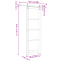 Puerta Corrediza con Juego de Herrajes "ORKDAL" Blanca 78x232 cm by , Doors for the home - Ref: Foro24-3332444, Price: 226,73...