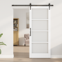 Puerta Deslizante con Juego de Hardware 'ORKDAL'Blanca 83x202 cm, Puerta Interior con Cristal 'ORKDAL'Blanca 83x202x4 cm by ,...
