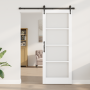Puerta Corredera con Juego de Herrajes "ORKDAL" Blanca 83x211 cm, Puerta Interior con Cristal "ORKDAL" Blanca 83x211x4 cm by ...