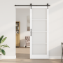 Puerta deslizante con juego de accesorios 'ORKDAL'blanca 83x232 cm, Puerta interior con vidrio 'ORKDAL'blanca 83x232x4 cm by ...