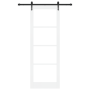Puerta deslizante con juego de accesorios 'ORKDAL'blanca 83x232 cm, Puerta interior con vidrio 'ORKDAL'blanca 83x232x4 cm by ...