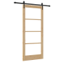 Puerta corrediza con hardware 'ORKDAL'86x198.5 cm, Puerta interior con vidrio 'ORKDAL'86x198.5x4 cm de madera maciza de pino ...