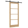 Puerta corrediza con hardware 'ORKDAL'86x198.5 cm, Puerta interior con vidrio 'ORKDAL'86x198.5x4 cm de madera maciza de pino ...