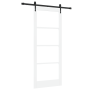 Puerta Deslizante con Juego de Herrajes 'ORKDAL'Blanca 86x211 cm, Puerta Interior con Cristal 'ORKDAL'Blanca 86x211x4 cm von ...