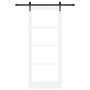 Puerta Deslizante con Juego de Herrajes 'ORKDAL'Blanca 86x211 cm, Puerta Interior con Cristal 'ORKDAL'Blanca 86x211x4 cm von ...