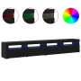 Cabinets para TV 2 pcs con luces LED de roble negro y madera de buena calidad von , TV-Möbel - Ref: Foro24-3332491, Preis: 16...