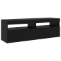 Cabinets para TV 2 pcs con luces LED de roble negro y madera de buena calidad von , TV-Möbel - Ref: Foro24-3332491, Preis: 16...