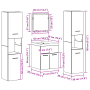 Juego de Muebles de Baño de 4 Piezas Madera Vieja by , Bathroom furniture - Ref: Foro24-3332564, Price: 266,41 €, Discount: %