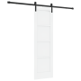 Puerta Deslizante con Juego de Herrajes Blanca 61x198,5 cm de Madera Sólida de Pino by , Doors for the home - Ref: Foro24-333...