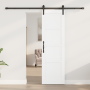 Puerta Deslizante con Juego de Herrajes Blanca 61x198,5 cm de Madera Sólida de Pino by , Doors for the home - Ref: Foro24-333...